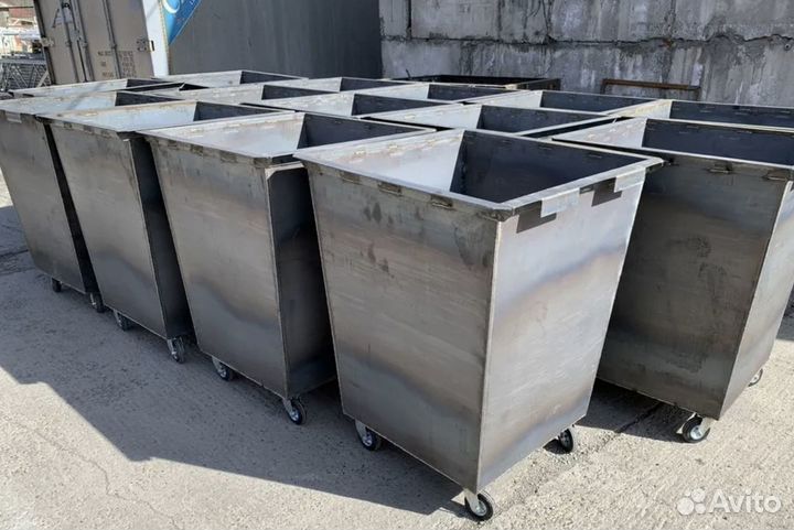 Металлические контеинеры 0,75м3 с НДС