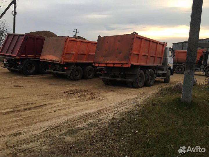 Песок карьерный с доставкой