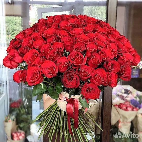 Высокие розы Доставка цветов