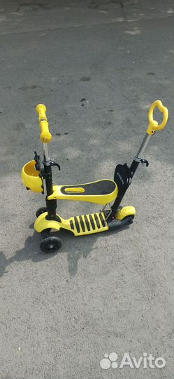 Самокат детский трехколесный бу