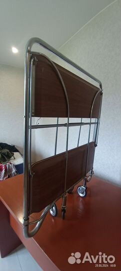Стол раскладной сервировочный на колёсиках СССР