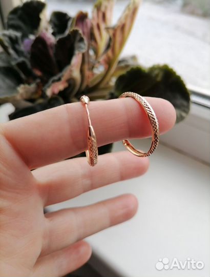 Серьги золотые