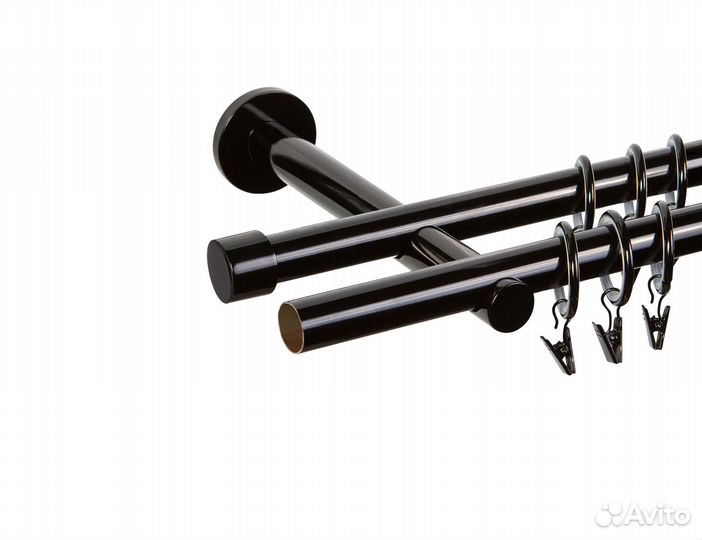 Карниз метал. Dance D19Г/19Г Чёрный 3,0м