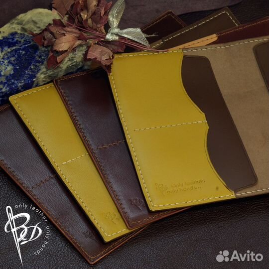 Кожаная обложка на паспорт, автодокументы, военник
