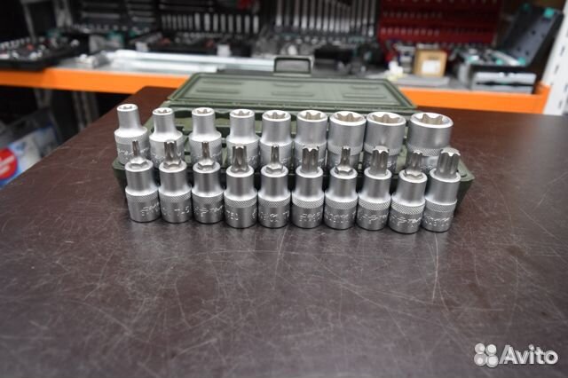 Набор головок torx и головок со вставкой torx 1/2