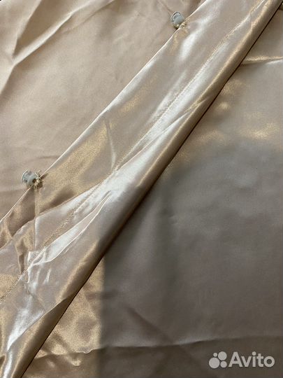 Шторы атласные кофейные