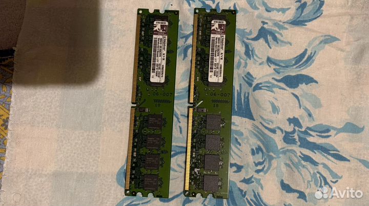 Модуль памяти kingston kvr667d2n5k2/2G DDR2 - 1гб