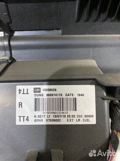 Печка opel astra J 1.6 aкпп