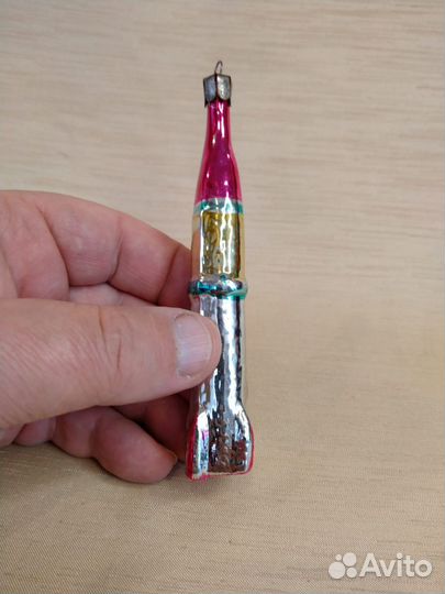 Ёлочная игрушка Ракета СССР