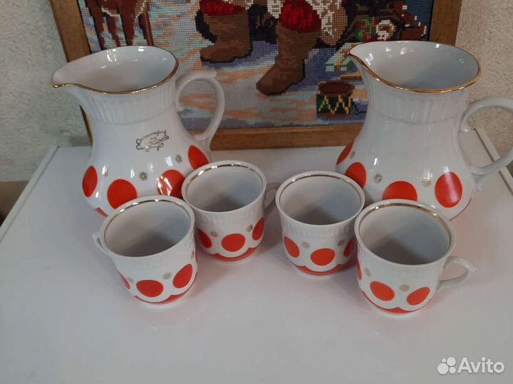 Кувшин и бокалы СССР