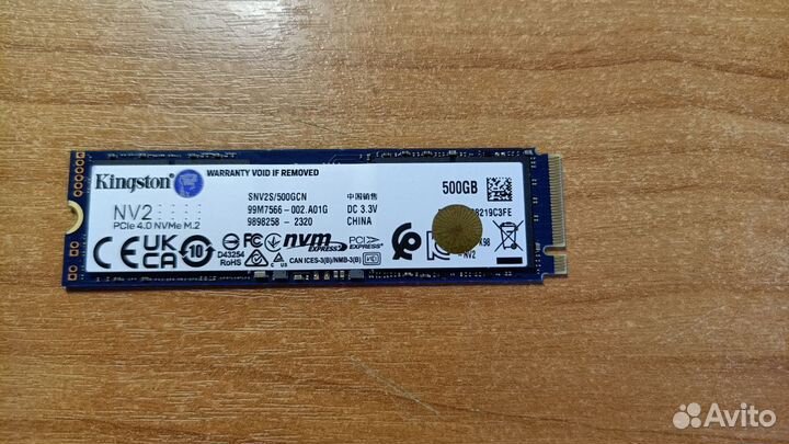 Ssd m2 nvme kingston 500gb