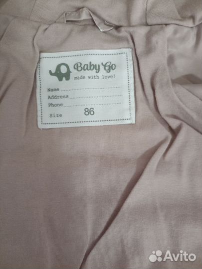 Куртка baby GO новая для девочки 86