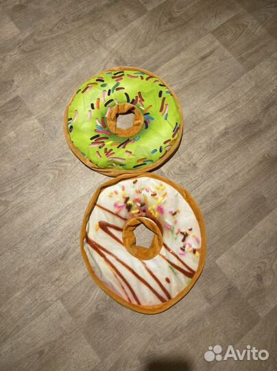 Подушка наволочка пончик