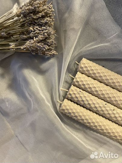 Медовые свечи ручной работы