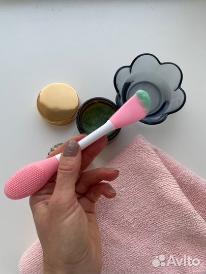 Щётка 3в1 для очищения лиц/массажа/нанесения масок