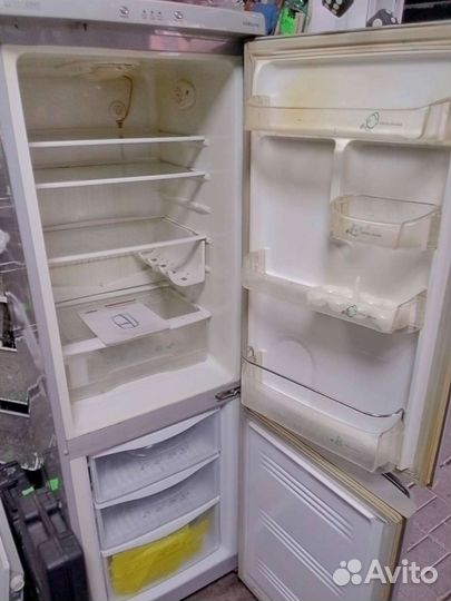 Холодильник бу Самсунг. Цв. Металлик. Доставка