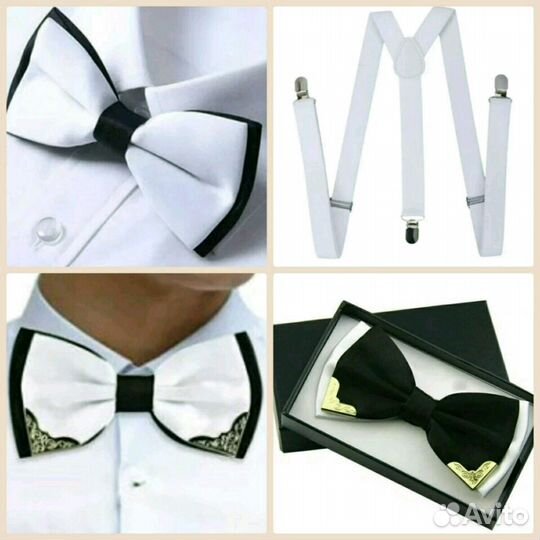 Комплект подтяжки взрослые и галстук бабочка