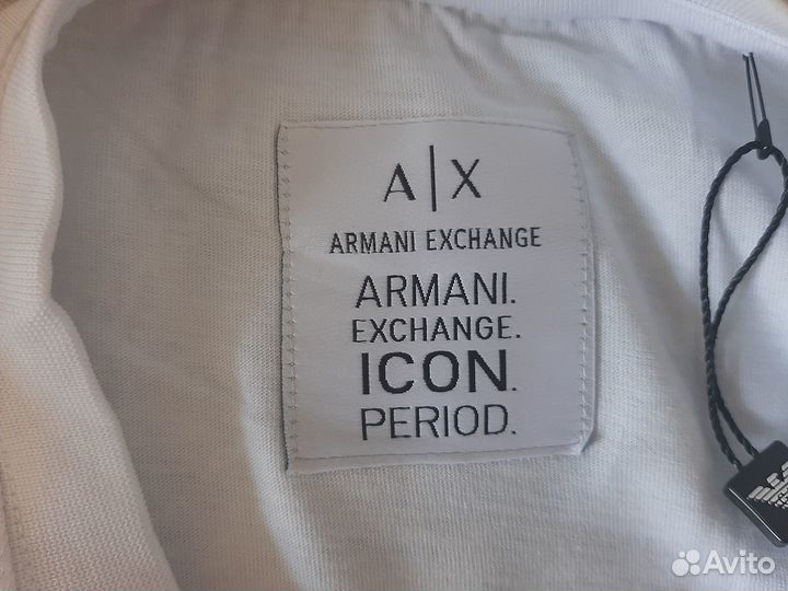 Armani Exchange футболка белая