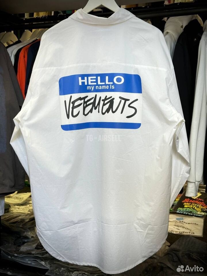 Рубашка vetements hello