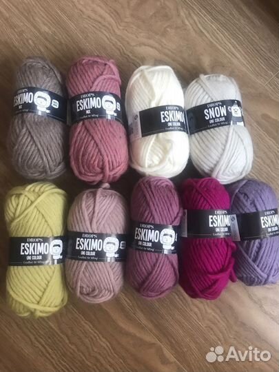 Пряжа drops eskimo snow, sky, baby merino