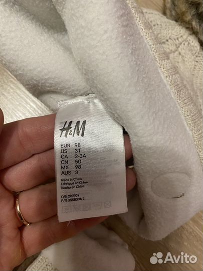 Шапка hm и варежки