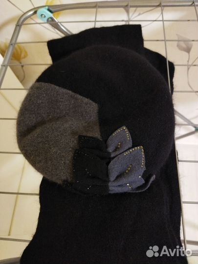 Комплект берет и шарф новый