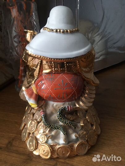 Статуэтка китайская Хотей на Жабе