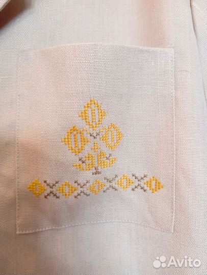 Рубашка мужская лен 50