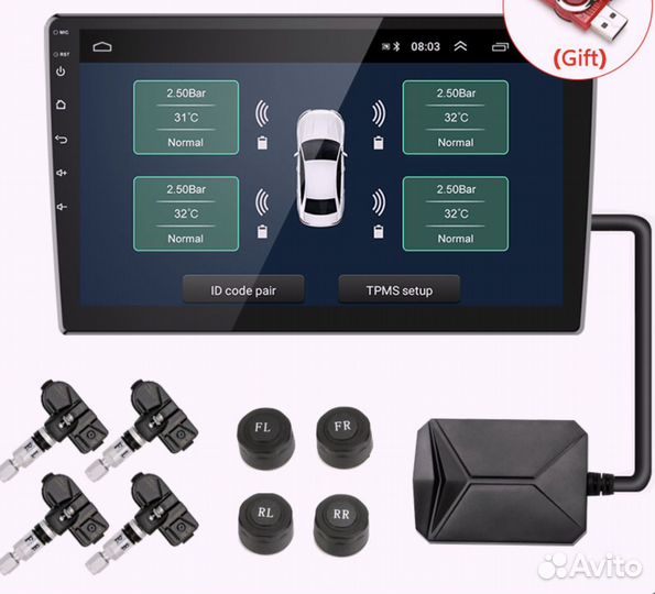 Датчики давления в шинах