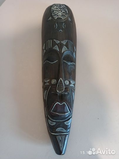 Маска декоративная на стену деревянная