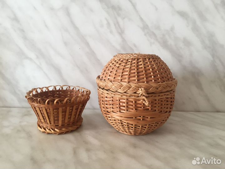 Корзинки и вазочки из дерева ручной работы
