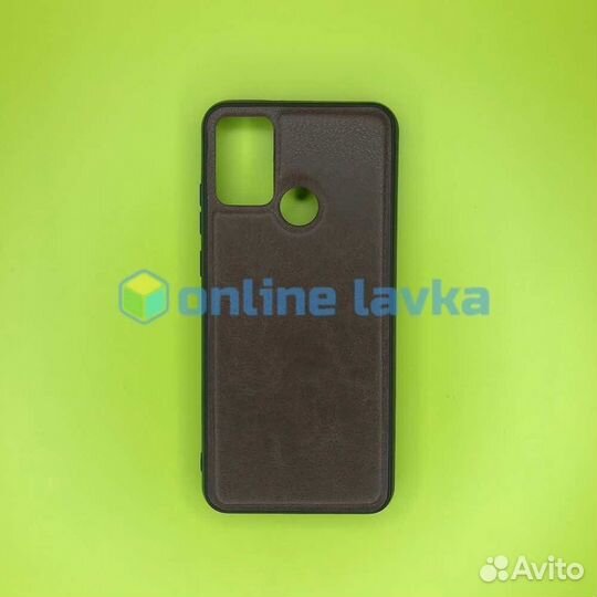 Чехол силикон SC165 для Honor 9a текстура коричнев