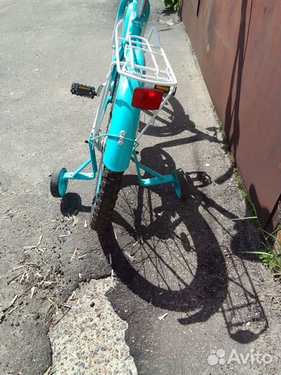 Детский велосипед Maxx pro бирюзово белый