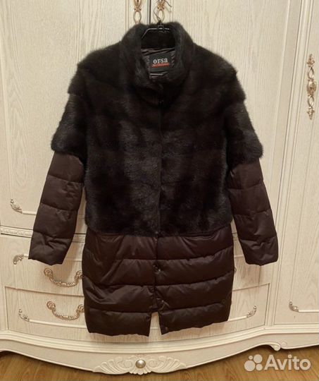 Пуховик норковый, шубка, трансформер