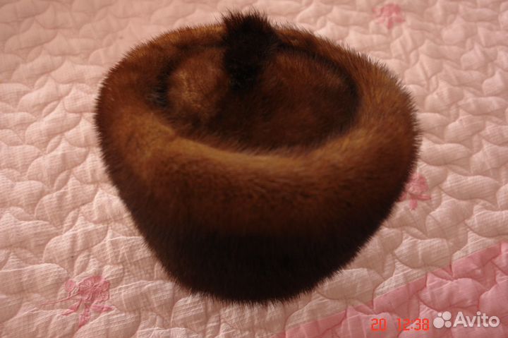 Норковая шапка женская 56 размер