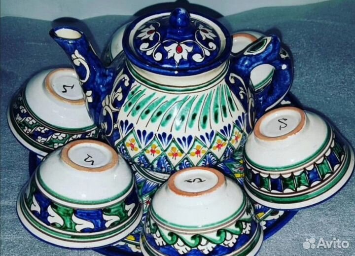 Узбекская посуда Сервизы Казаны чугунные