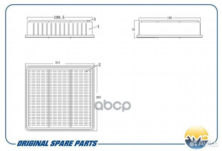 Фильтр воздушный 0 amdfa793 AMD
