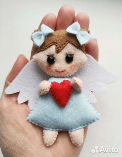 Ангел, сувенир, игрушка из фетра