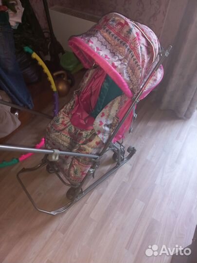 Санки коляска Ника kids Умка 3в1