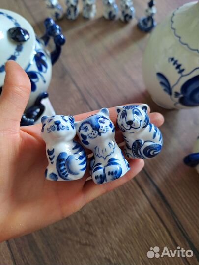 Гжель СССР посуда