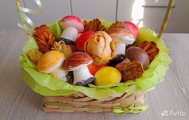 Грибочки из зефира