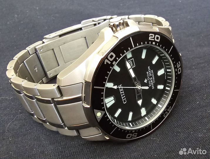 Citizen Promaster super titanium Eco-Drive (часы д