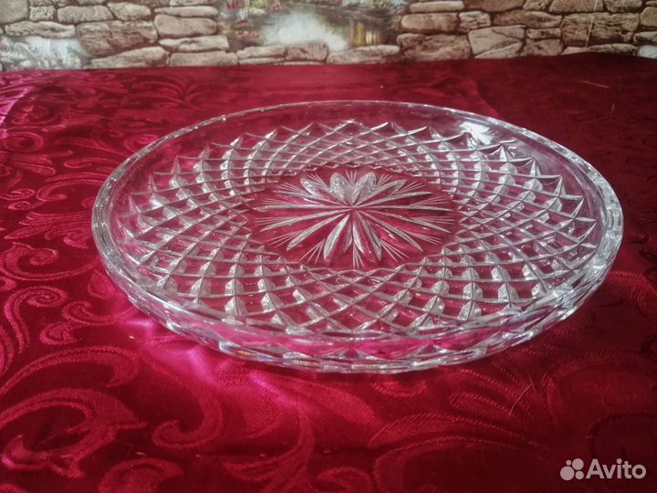Блюдо хрустальное СССР