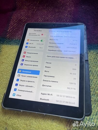 Планшет Apple iPad Air 2