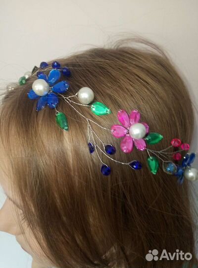 Тиара-веночек украшение в причёску на выпускной