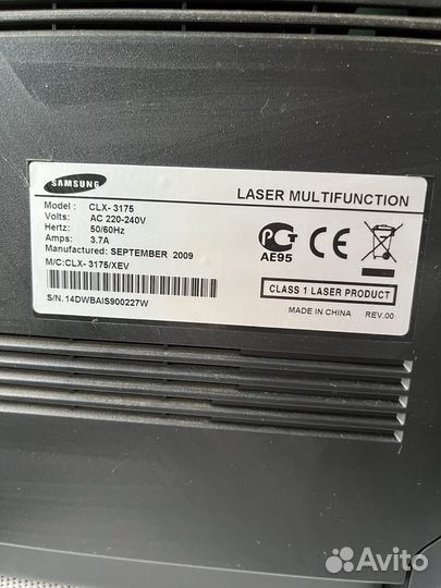 Принтер samsung clx-3175