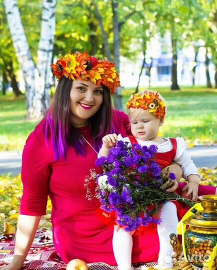 Осенний венок для фотосессии