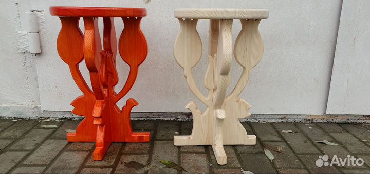 Подставка для цветов напольная деревянная