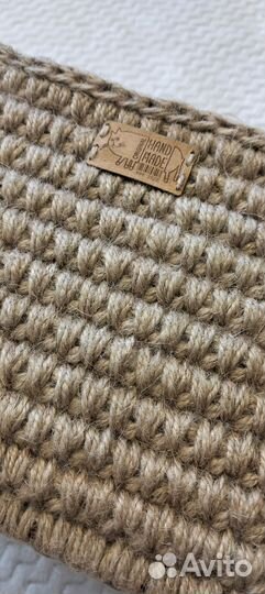 Корзина интерьерная из джута