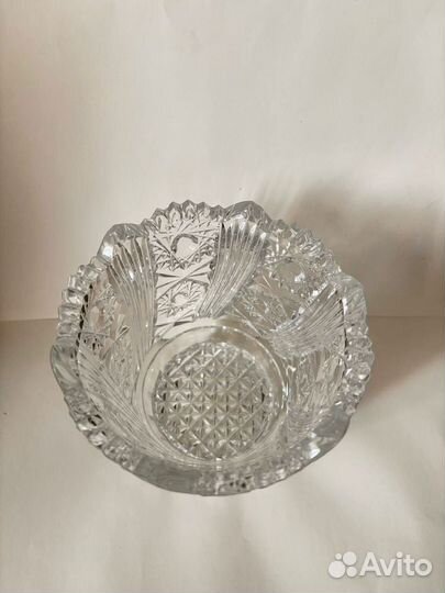 Ваза конфетница хрустальная СССР